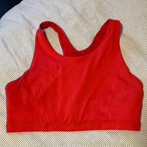 Lululemon Athletica Vibrant Red Sports Bra